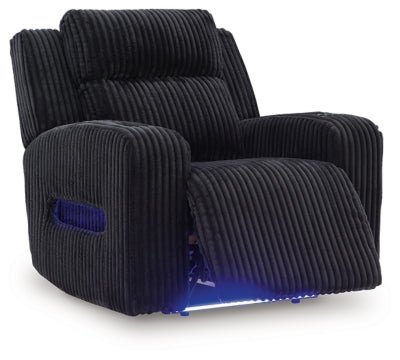 Forest Lake Power Recliner - Black Reclining Chair modern furniture Contempo Furniture