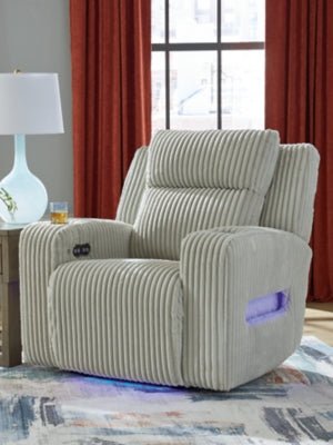Forest Lake Power Recliner - Gray Reclining Chair modern furniture Contempo Furniture
