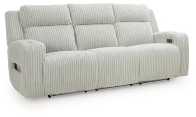 Forest Lake Power Reclining Sofa - Gray Power Reclining Sofa modern furniture Contempo Furniture