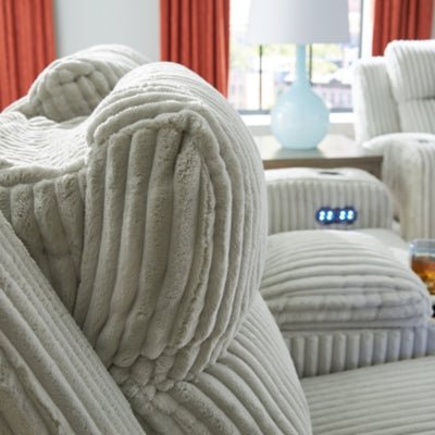 Forest Lake Power Reclining Sofa - Gray Power Reclining Sofa modern furniture Contempo Furniture