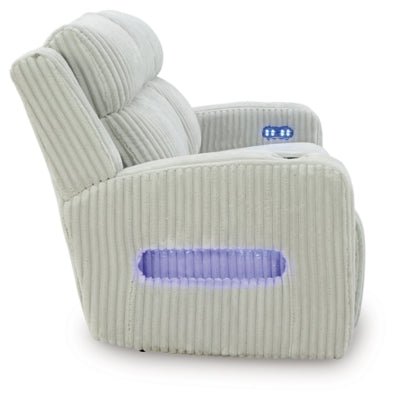 Forest Lake Power Reclining Sofa - Gray Power Reclining Sofa modern furniture Contempo Furniture