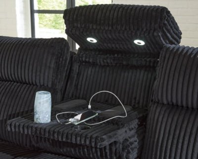 Forest Lake Power Reclining Sofa with Adjustable Headrest Power Reclining Sofa modern furniture Contempo Furniture