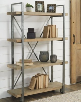 Forestmin Bookcase - Dark Brown Standard Bookcase modern furniture Contempo Furniture