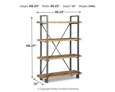 Forestmin Bookcase - Dark Brown Standard Bookcase modern furniture Contempo Furniture