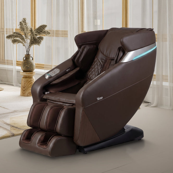 Osaki Titan Forma 3D+2D Massage Chair - Brown lifestyle view