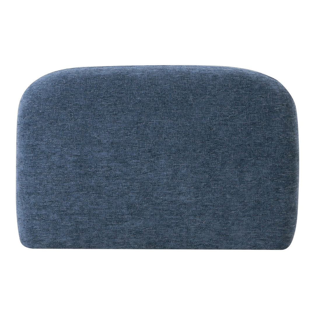 Forman - Modern Blue Fabric Modular Armless Sectional Seat