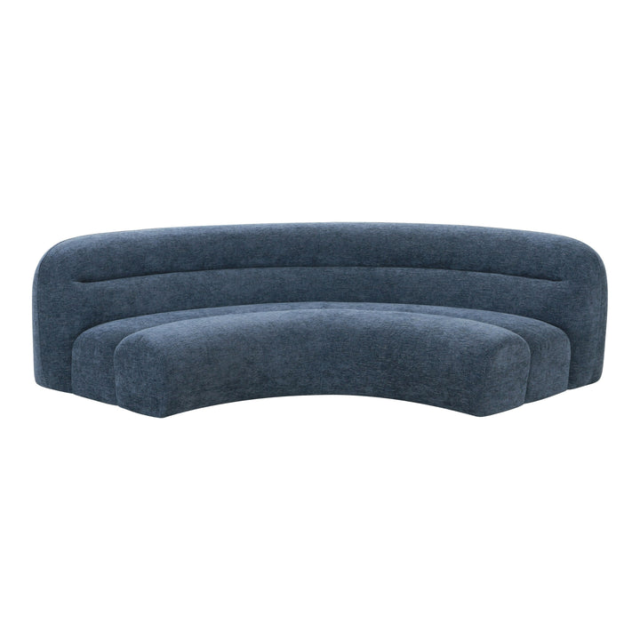 Forman - Modern Blue Fabric Modular Corner Sectional Seat