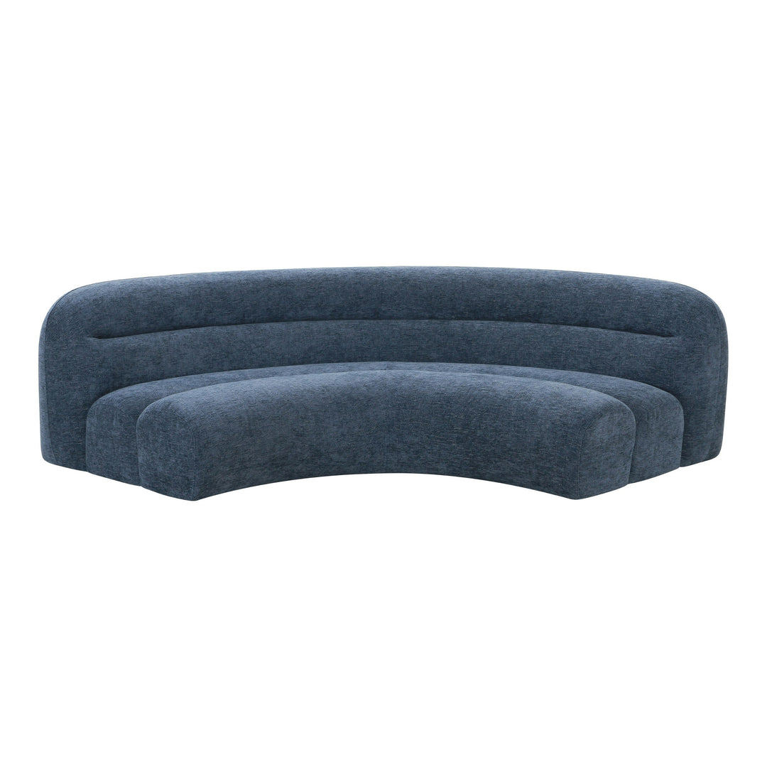 Forman - Modern Blue Fabric Modular Corner Sectional Seat
