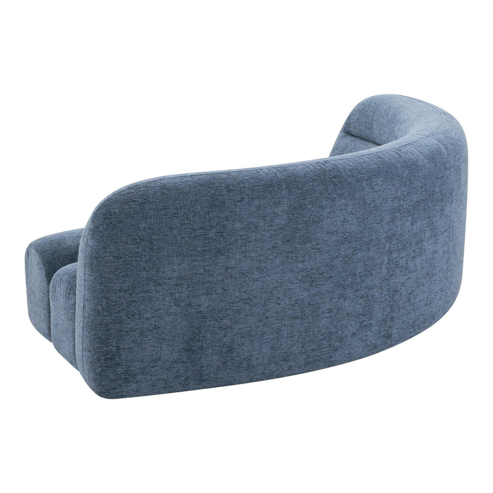 Forman - Modern Blue Fabric Modular Corner Sectional Seat