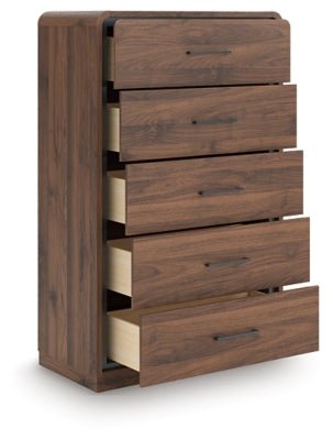 Fortlorn Chest of Drawers - Dark Brown Accent Chest modern furniture Contempo Furniture