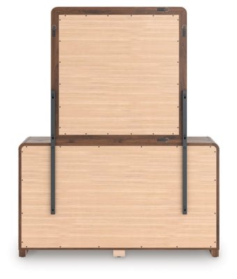 Fortlorn Dresser and Mirror - Dark Brown Dresser &amp; Mirror modern furniture Contempo Furniture
