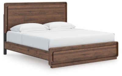 Fortlorn King Panel Bed - Dark Brown | Ashley Furniture