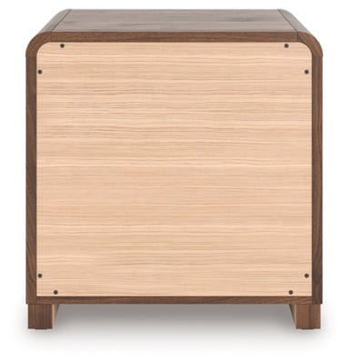 Fortlorn Nightstand - Dark Brown Accent Nightstand modern furniture Contempo Furniture