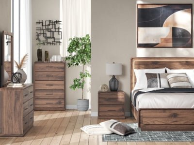 Fortlorn Nightstand - Dark Brown Accent Nightstand modern furniture Contempo Furniture