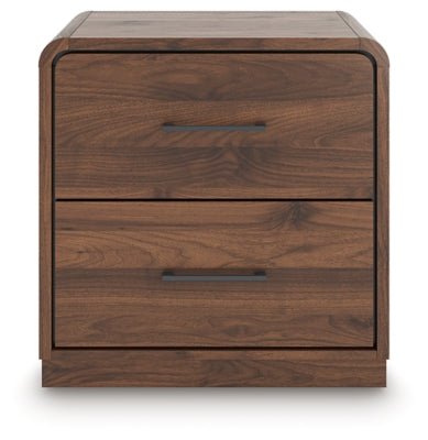 Fortlorn Nightstand - Dark Brown Accent Nightstand modern furniture Contempo Furniture