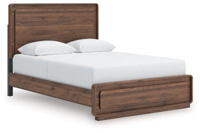 Fortlorn Queen Panel Bed - Dark Brown | Ashley Furniture
