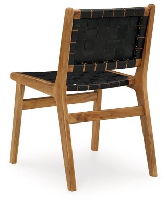Fortmaine Dining Chair - Black Chair Set modern furniture Contempo Furniture