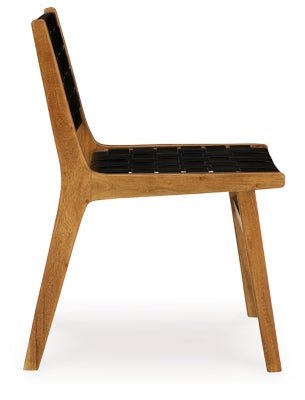 Fortmaine Dining Chair - Black Chair Set modern furniture Contempo Furniture