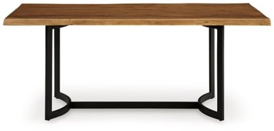 Fortmaine Dining Table - Dark Brown Dining Table modern furniture Contempo Furniture