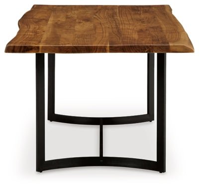 Fortmaine Dining Table - Dark Brown Dining Table modern furniture Contempo Furniture