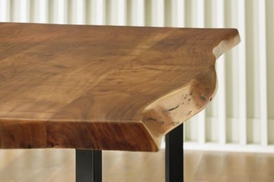 Fortmaine Dining Table - Dark Brown Dining Table modern furniture Contempo Furniture