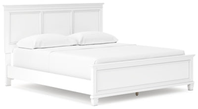 Fortman California King Panel Bed - White | Ashley Furniture