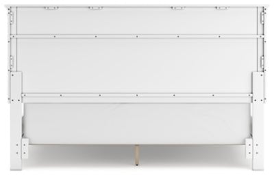 Fortman California King Panel Bed - White Panel Bed modern furniture Contempo Furniture