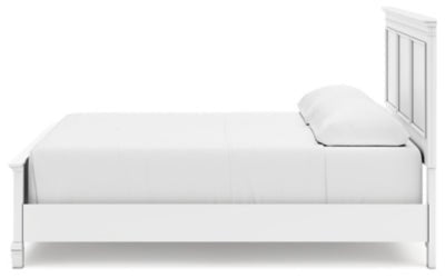 Fortman California King Panel Bed - White Panel Bed modern furniture Contempo Furniture