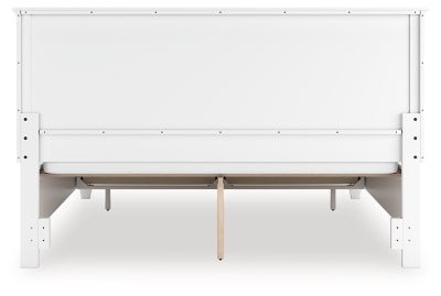 Fortman California King Panel Storage Bed - White Storage Bed modern furniture Contempo Furniture