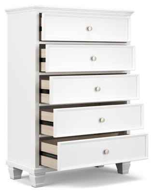 Fortman Chest of Drawers - White Accent Chest modern furniture Contempo Furniture