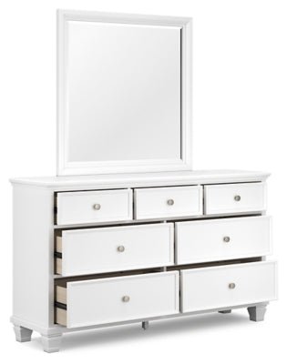 Fortman Dresser and Mirror - White Dresser &amp; Mirror modern furniture Contempo Furniture