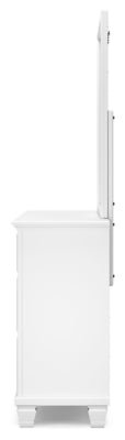 Fortman Dresser and Mirror - White Dresser &amp; Mirror modern furniture Contempo Furniture