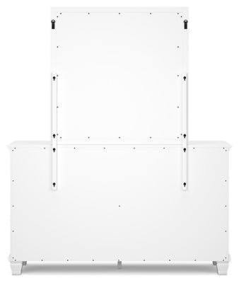 Fortman Dresser and Mirror - White Dresser &amp; Mirror modern furniture Contempo Furniture