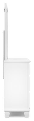 Fortman Dresser and Mirror - White Dresser &amp; Mirror modern furniture Contempo Furniture