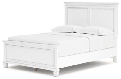 Fortman Full Panel Bed - White Panel Bed modern furniture Contempo Furniture