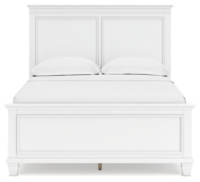 Fortman Full Panel Bed - White Panel Bed modern furniture Contempo Furniture