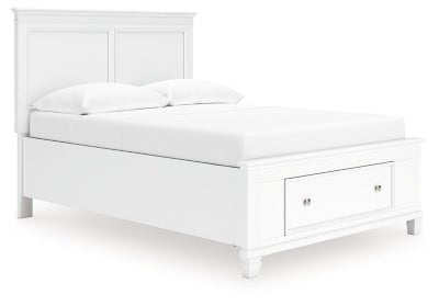 Fortman Full Panel Storage Bed - White | Ashley Furniture