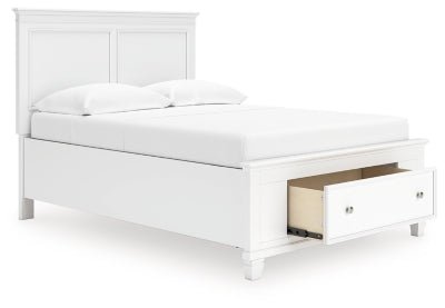 Fortman Full Panel Storage Bed - White Storage Bed modern furniture Contempo Furniture