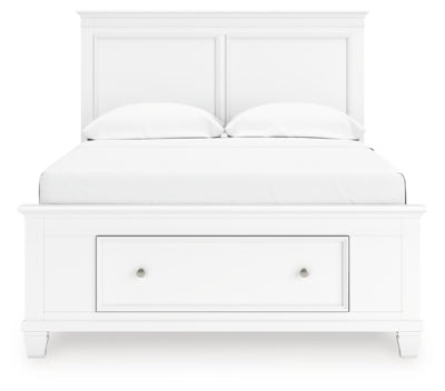Fortman Full Panel Storage Bed - White Storage Bed modern furniture Contempo Furniture