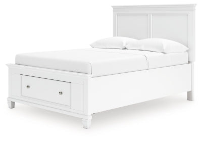 Fortman Full Panel Storage Bed - White Storage Bed modern furniture Contempo Furniture