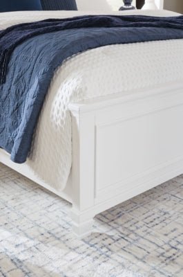 Fortman King Panel Bed - White Panel Bed modern furniture Contempo Furniture