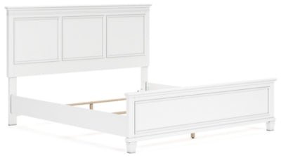 Fortman King Panel Bed - White Panel Bed modern furniture Contempo Furniture