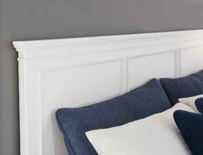 Fortman King Panel Bed - White Panel Bed modern furniture Contempo Furniture