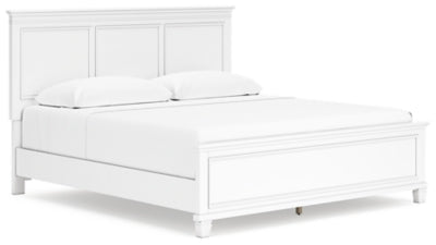 Fortman King Panel Bed - White | Ashley Furniture