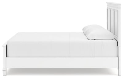 Fortman King Panel Bed - White Panel Bed modern furniture Contempo Furniture