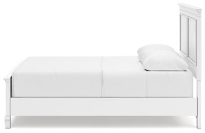 Fortman Queen Panel Bed - White Panel Bed modern furniture Contempo Furniture