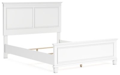 Fortman Queen Panel Bed - White Panel Bed modern furniture Contempo Furniture