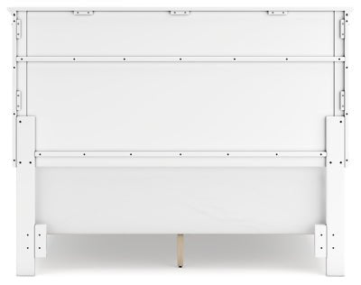 Fortman Queen Panel Bed - White Panel Bed modern furniture Contempo Furniture