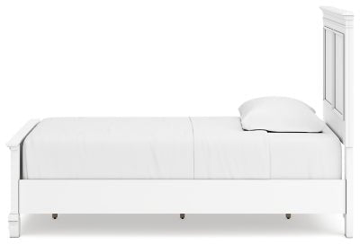 Fortman Twin Panel Bed - White Panel Bed modern furniture Contempo Furniture
