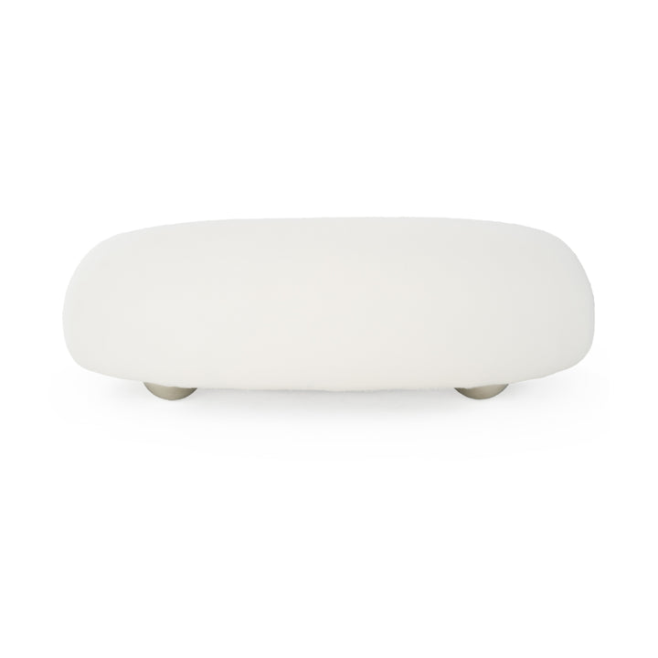 Fortune - Contemporary White Fabric Sofa